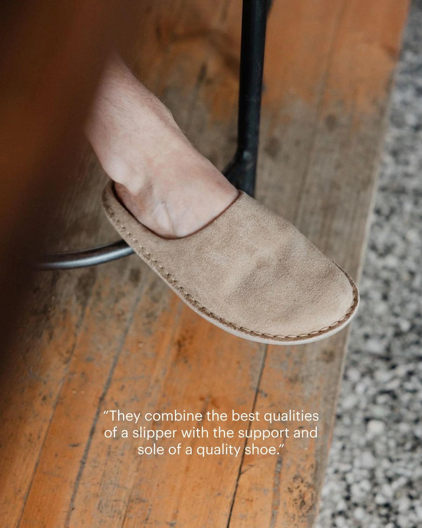 VIBA Roma Bio-Suede Slip-on - Sabbia del deserto