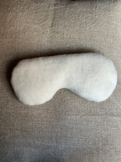 Maschera per gli occhi in montone con ripieno di lavanda