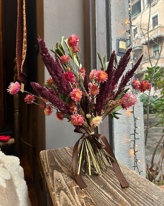 V.VM Bouquet di fiori secchi - Scoppio d'amore