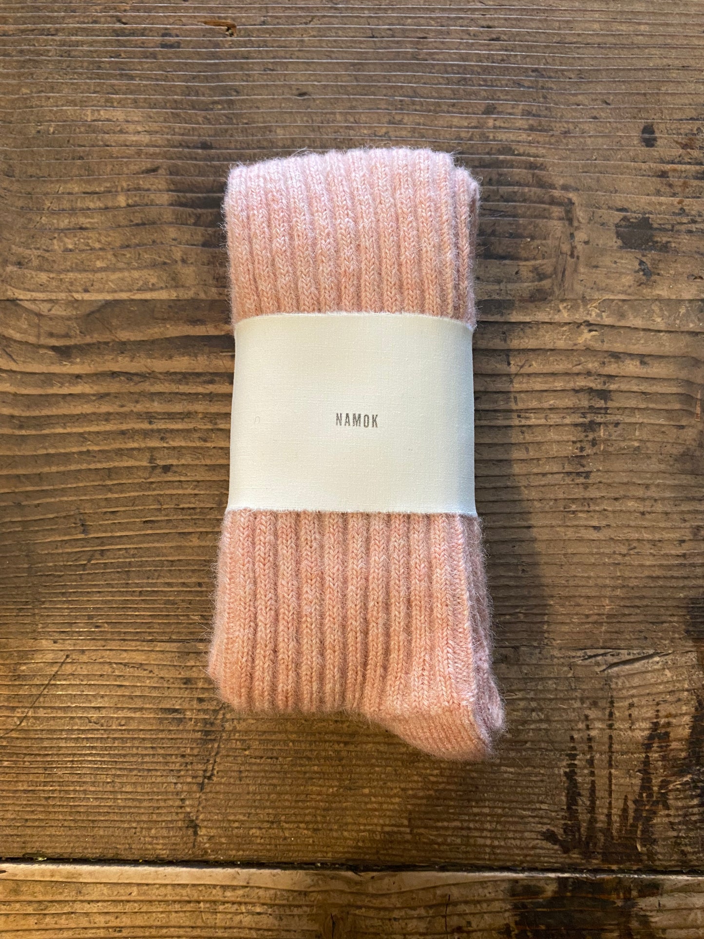 Namok Alpaca Long Socks - Baby Pink