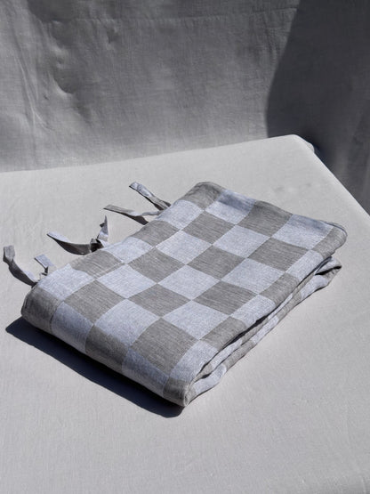 V.VM Check Linen Duvet Cover