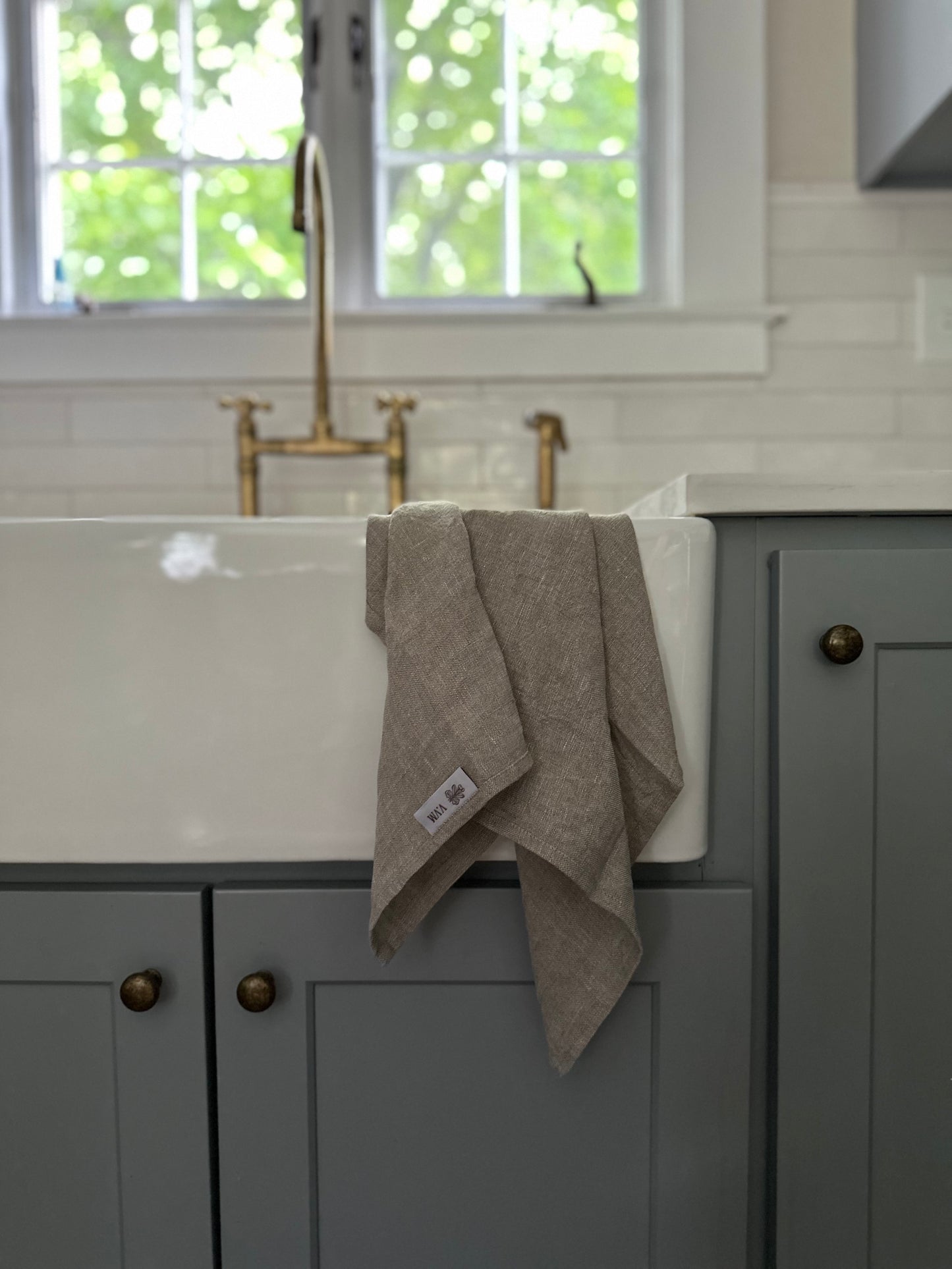 V.VM Linen Tea Towel - Natural