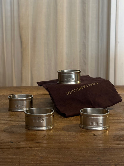 'Lombardia' Oval Napkin Rings by Cosi Tabellini