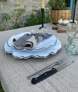 V.VM Linen Tablecloth - Wide Weave