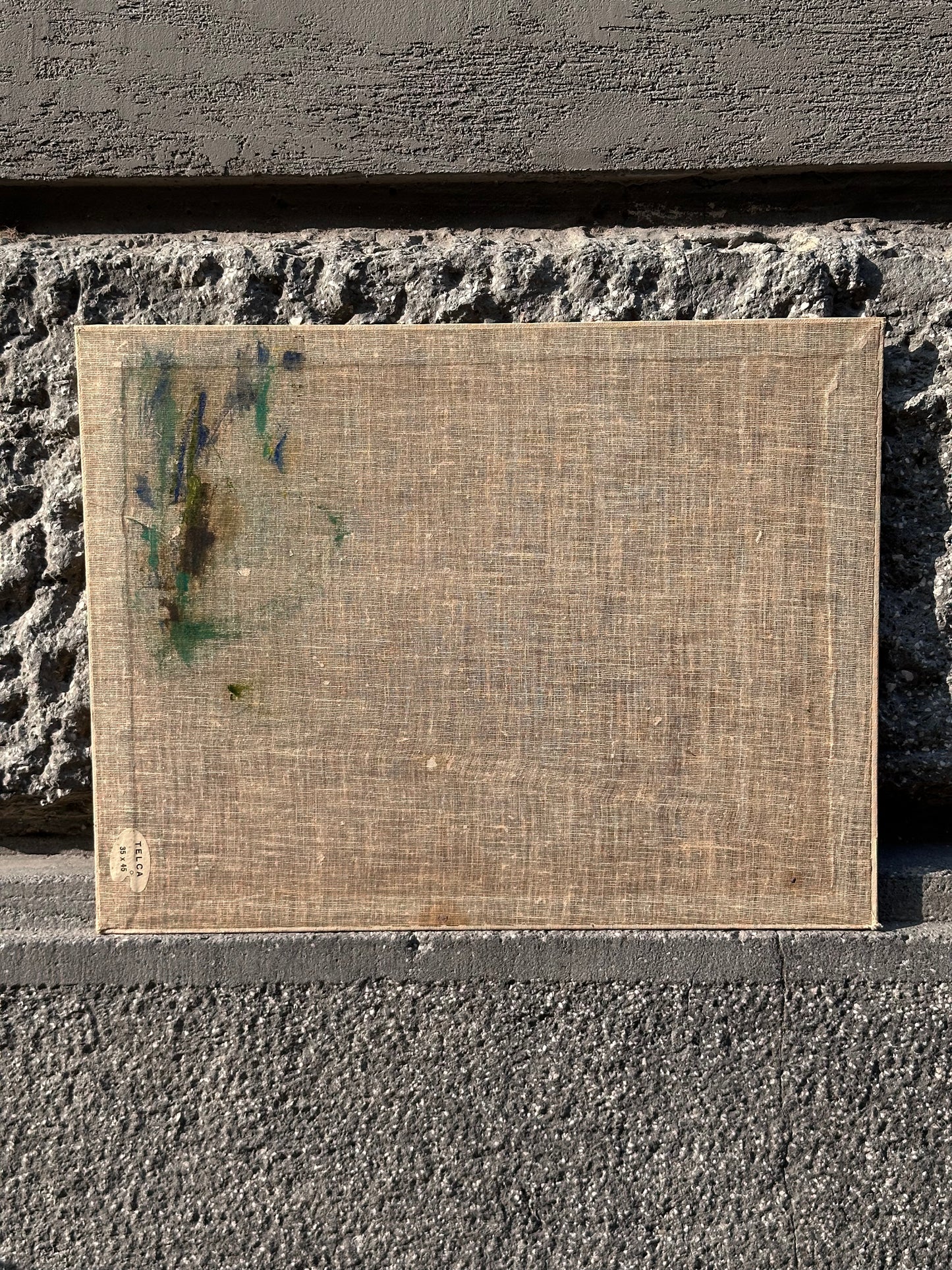 Antique Painting - Italian Seaside Village - 1975