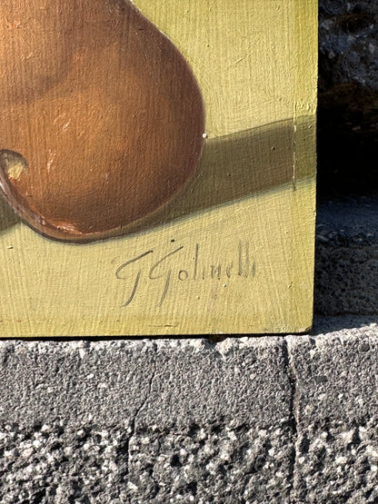 “Funghi” – Dipinto ad olio originale di Gabriele Golinelli (1997) 