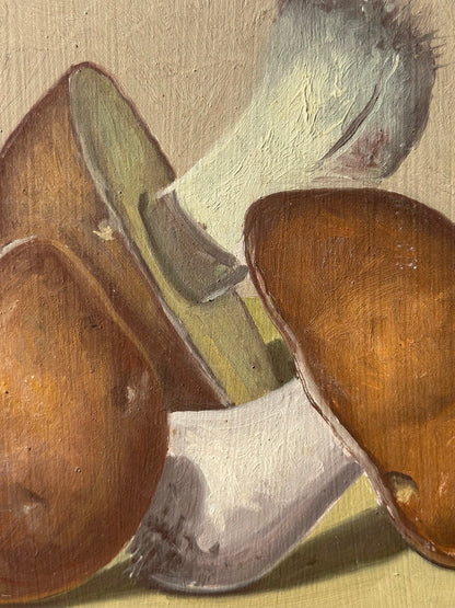 “Funghi” – Dipinto ad olio originale di Gabriele Golinelli (1997) 