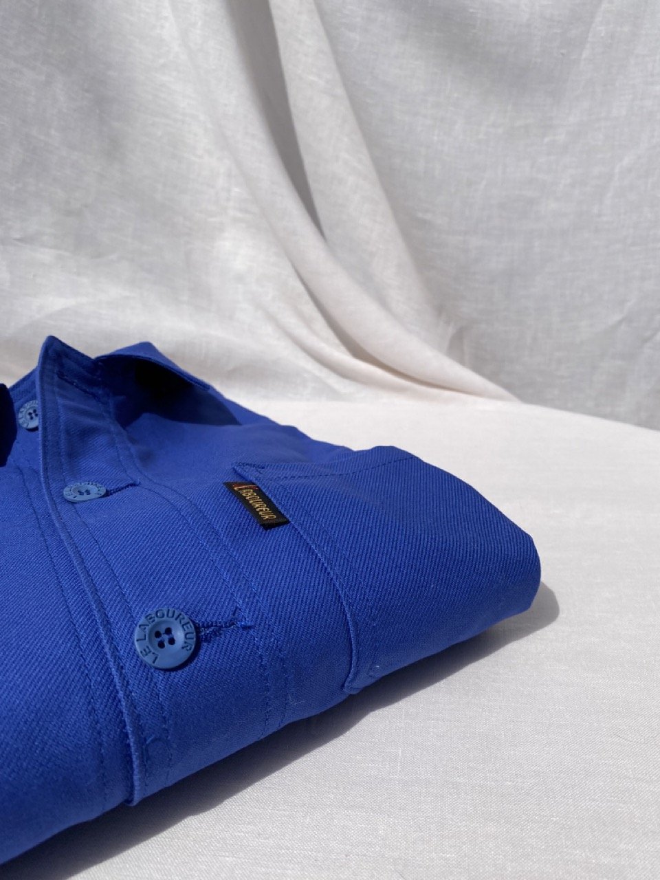 Cotton Work Jacket - Electric Blue