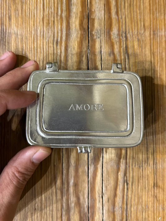Adorabile Scatola in Peltro - Amore