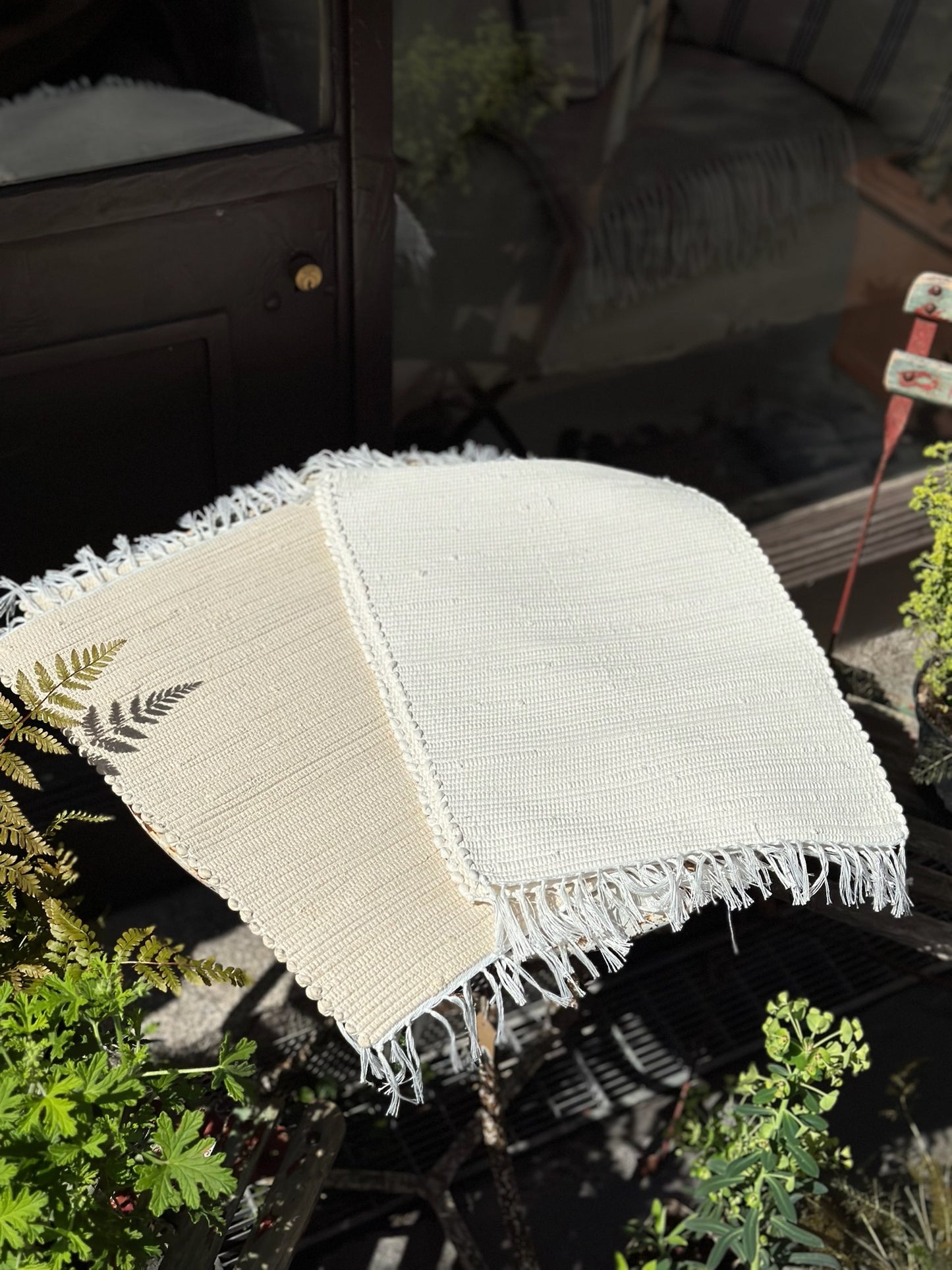 Pair of Handmade Placemats - White
