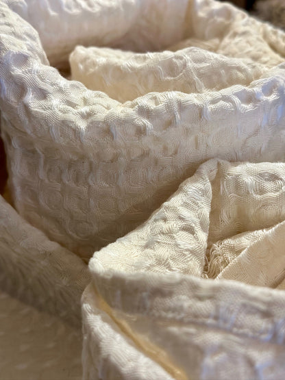 Telo da bagno e da spiaggia in lino V.VM - Blu