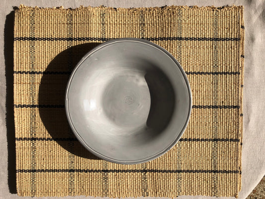 Handwoven Placemat - Black Check