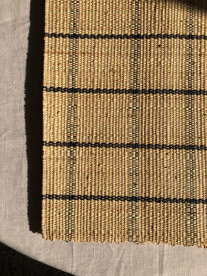 Handwoven Placemat - Black Check