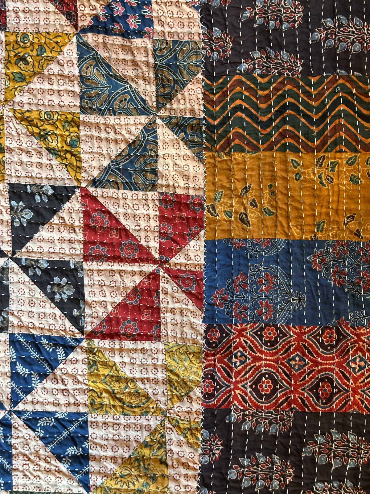 V.VM Patchwork Quilt, Colored Wheels - Double Bed No. 1