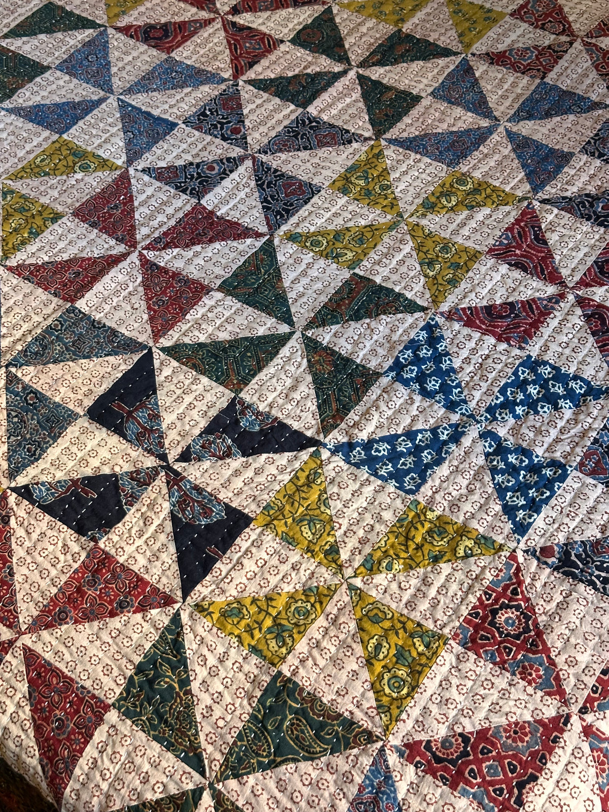 V.VM Patchwork Quilt, Colored Wheels - Double Bed No. 2