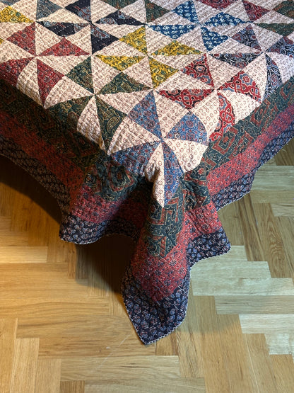 V.VM Patchwork Quilt, Colored Wheels - Double Bed No. 2