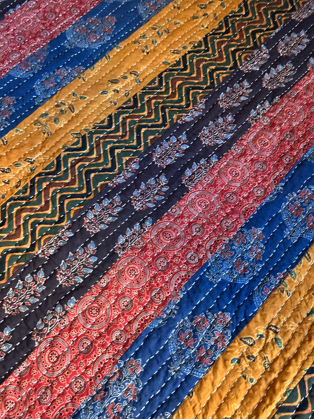 V.VM Patchwork Quilt, Colored Wheels - Double Bed No. 2