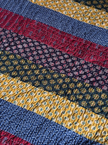 V.VM Patchwork Quilt, Colored Wheels - Double Bed No. 4