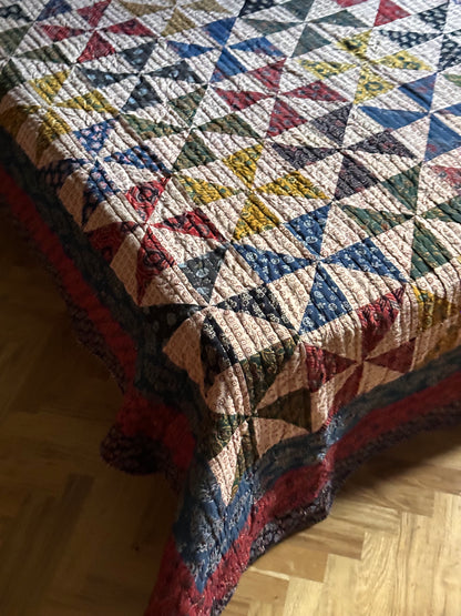 V.VM Patchwork Quilt, Colored Wheels - Double Bed No. 6