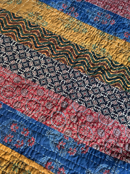 V.VM Patchwork Quilt, Colored Wheels - Double Bed No. 6