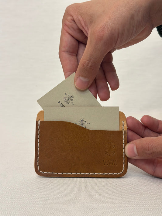 V.VM Handmade in Tuscany Cardholder - Naturale