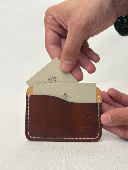 V.VM Handmade in Tuscany Cardholder - Cognac