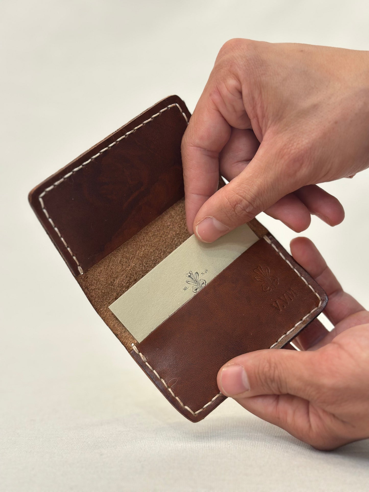 V.VM Handmade In Tuscany Folding Wallet - Cognac