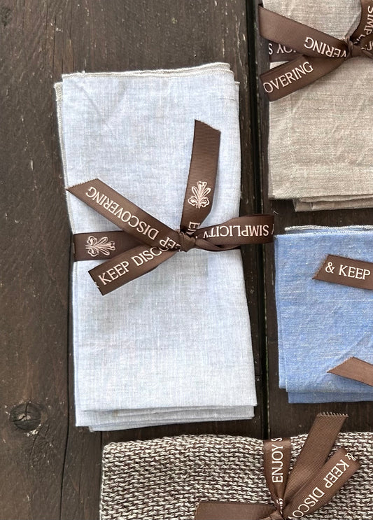 Set of 2 V.VM Linen Napkins - White