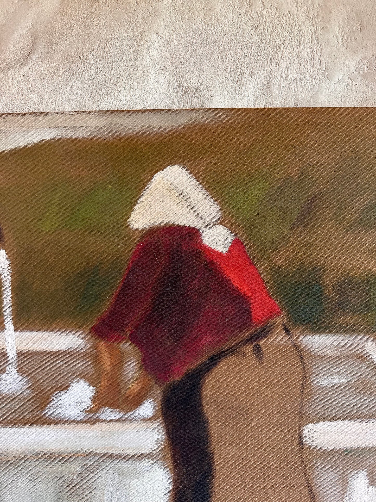 Nonna Doing Laundry (in Italy) Painting