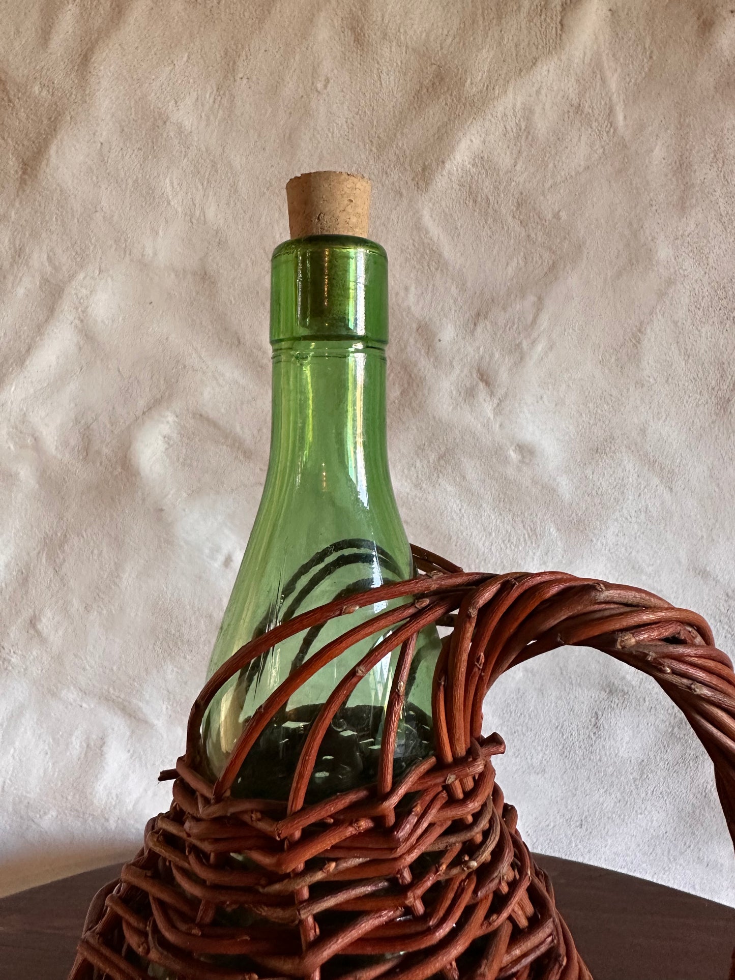 Willow Wrapped Wine Bottle