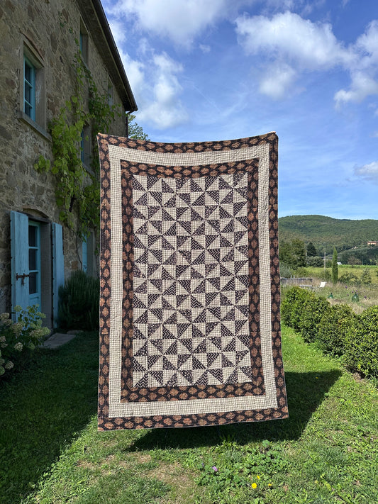 V.VM Quilt Black & White Triangles 2 - Single