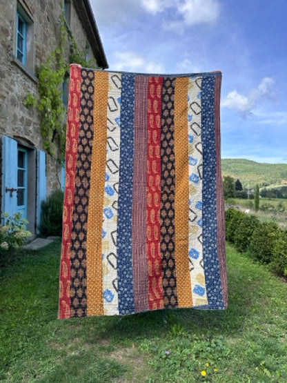 V.VM Quilt - Colored Wheels - Single