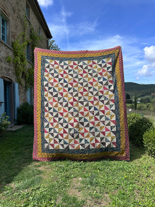 V.VM Quilt Colored Wheels 1 - Double