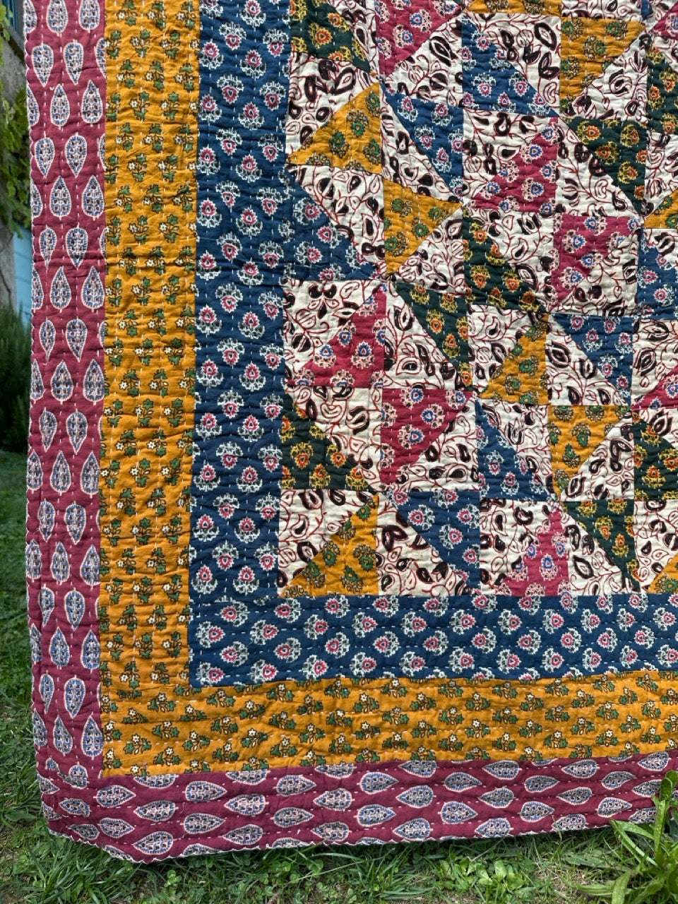 V.VM Quilt, papillon gialli e blu, taglia 9 - Doppia