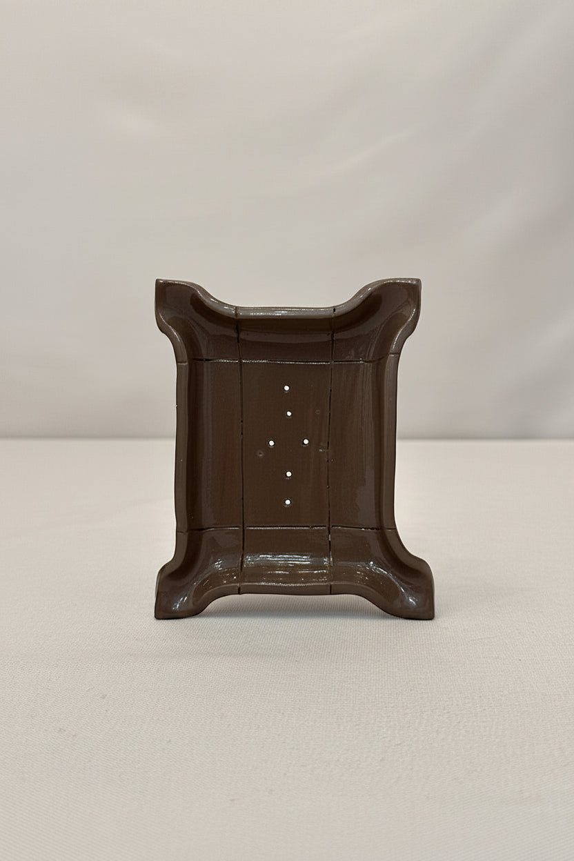 Portasapone in Ceramica Artigianale - Scuro