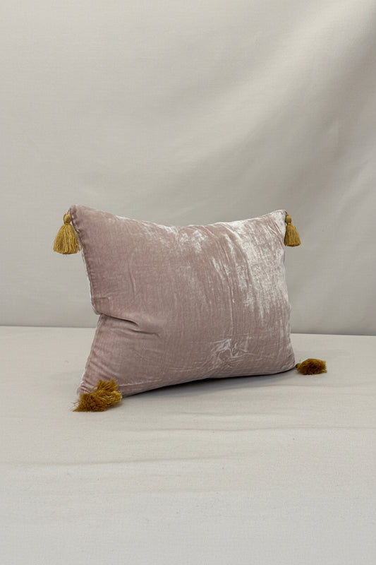 Velvet Tassels Cushion - Goa