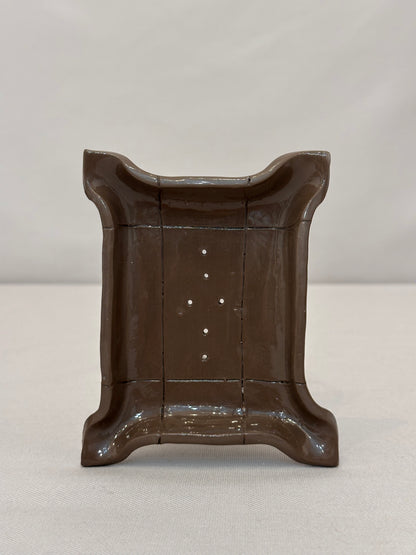 Portasapone in Ceramica Artigianale - Scuro