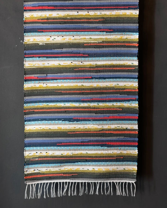 Handmade Italian Rug - Multicoloured - 55cm X 200cm