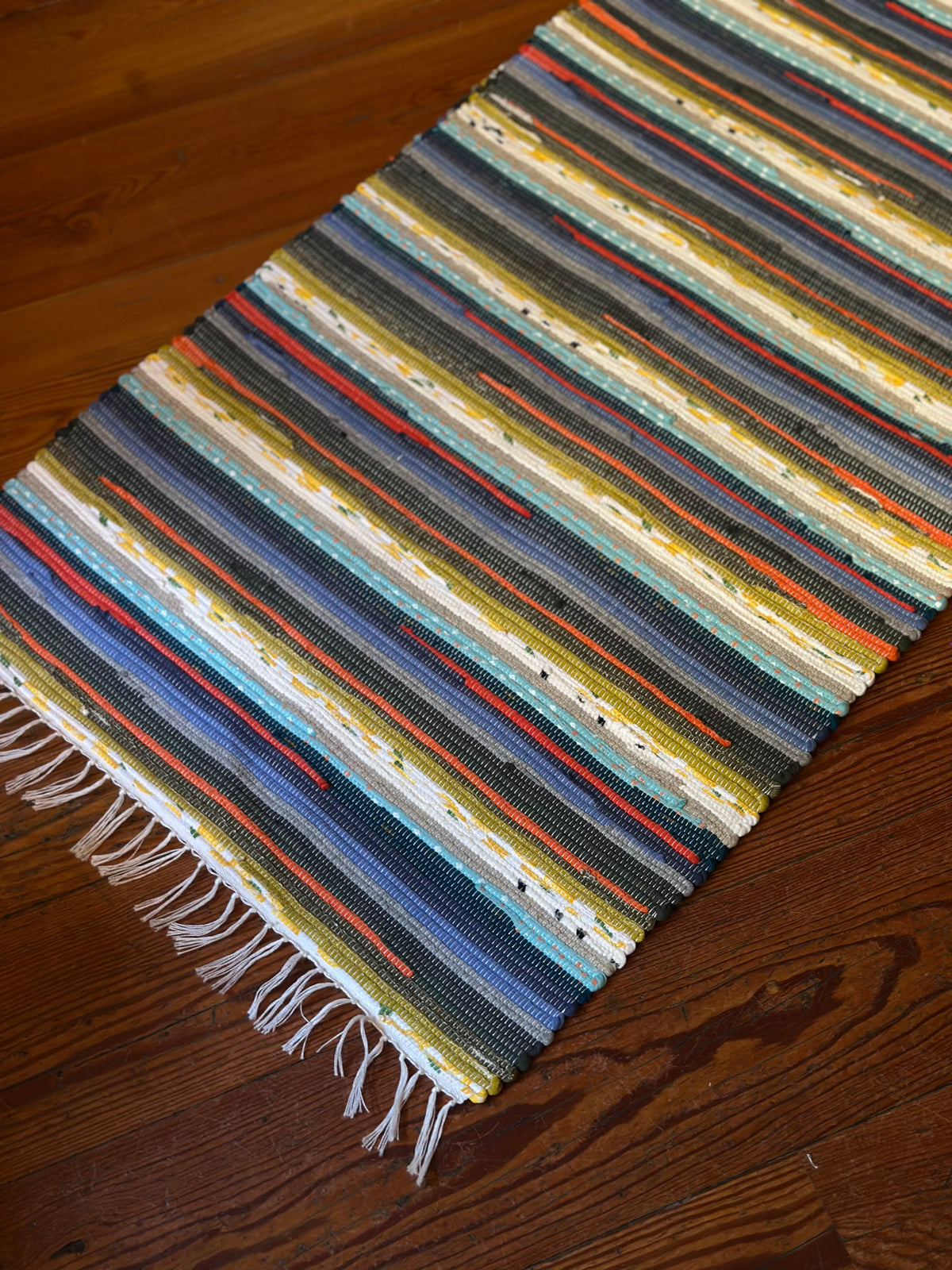 Handmade Italian Rug - Multicoloured - 55cm X 200cm – Vicolo Via Mameli
