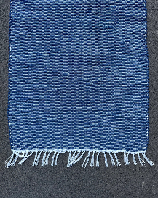 Handmade Italian Rug - Indigo - 45cm X 65cm