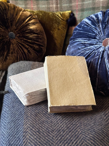 Small Handmade Lokta Paper Book - Sand/Cream