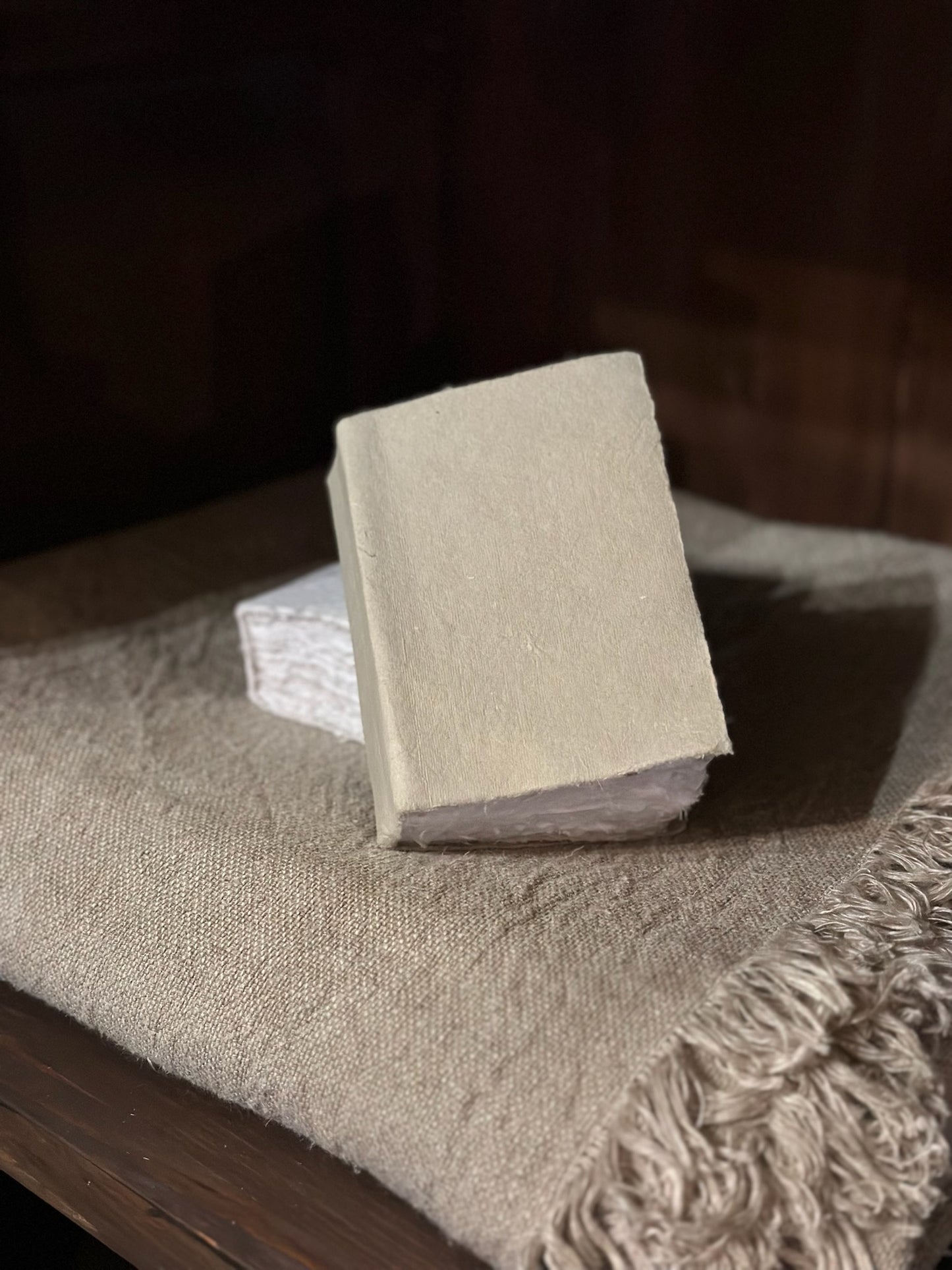 Small Handmade Book - Beige