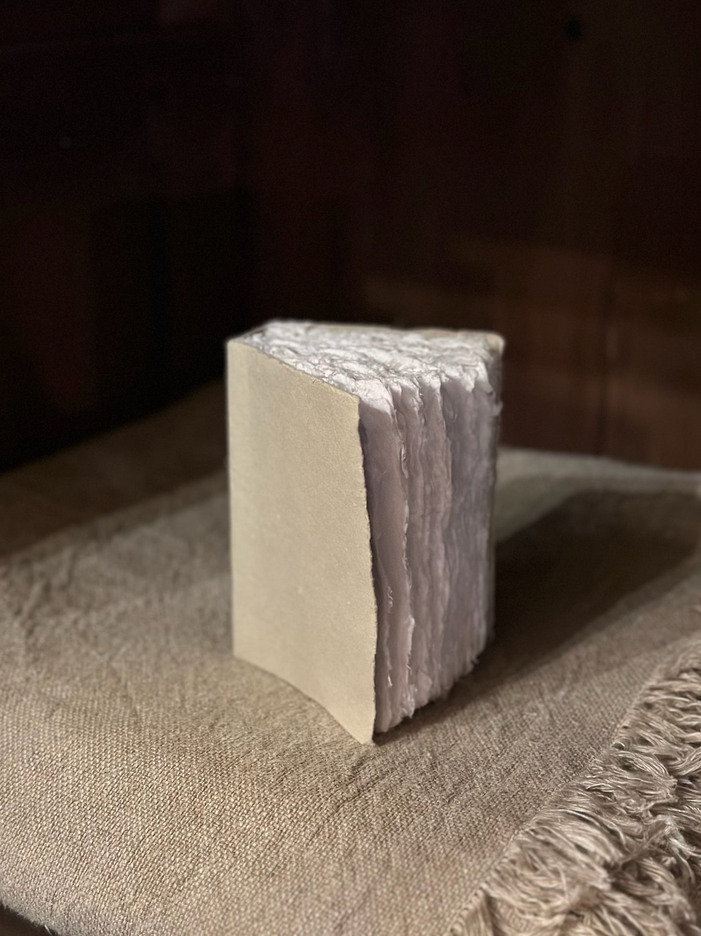 Piccolo libro fatto a mano - Beige
