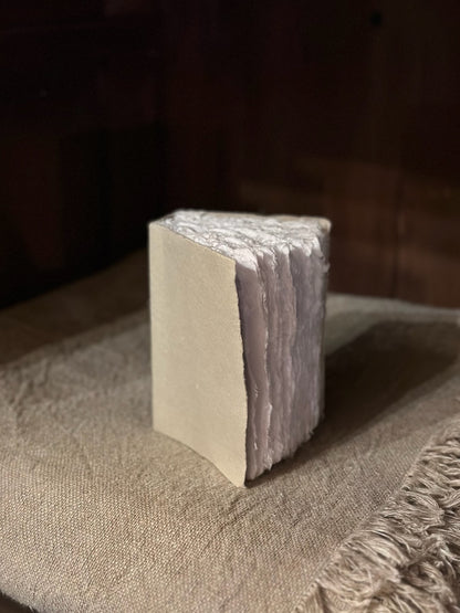 Small Handmade Book - Natural/Beige