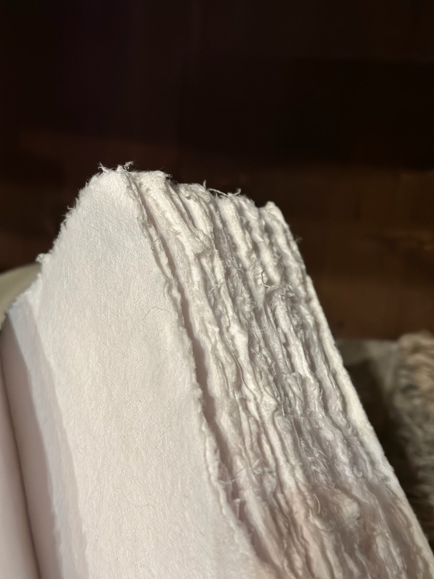 Small Handmade Book - White
