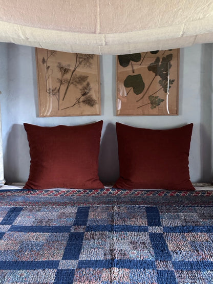 V.VM Quilt Mono-Blue Quadrants - Double