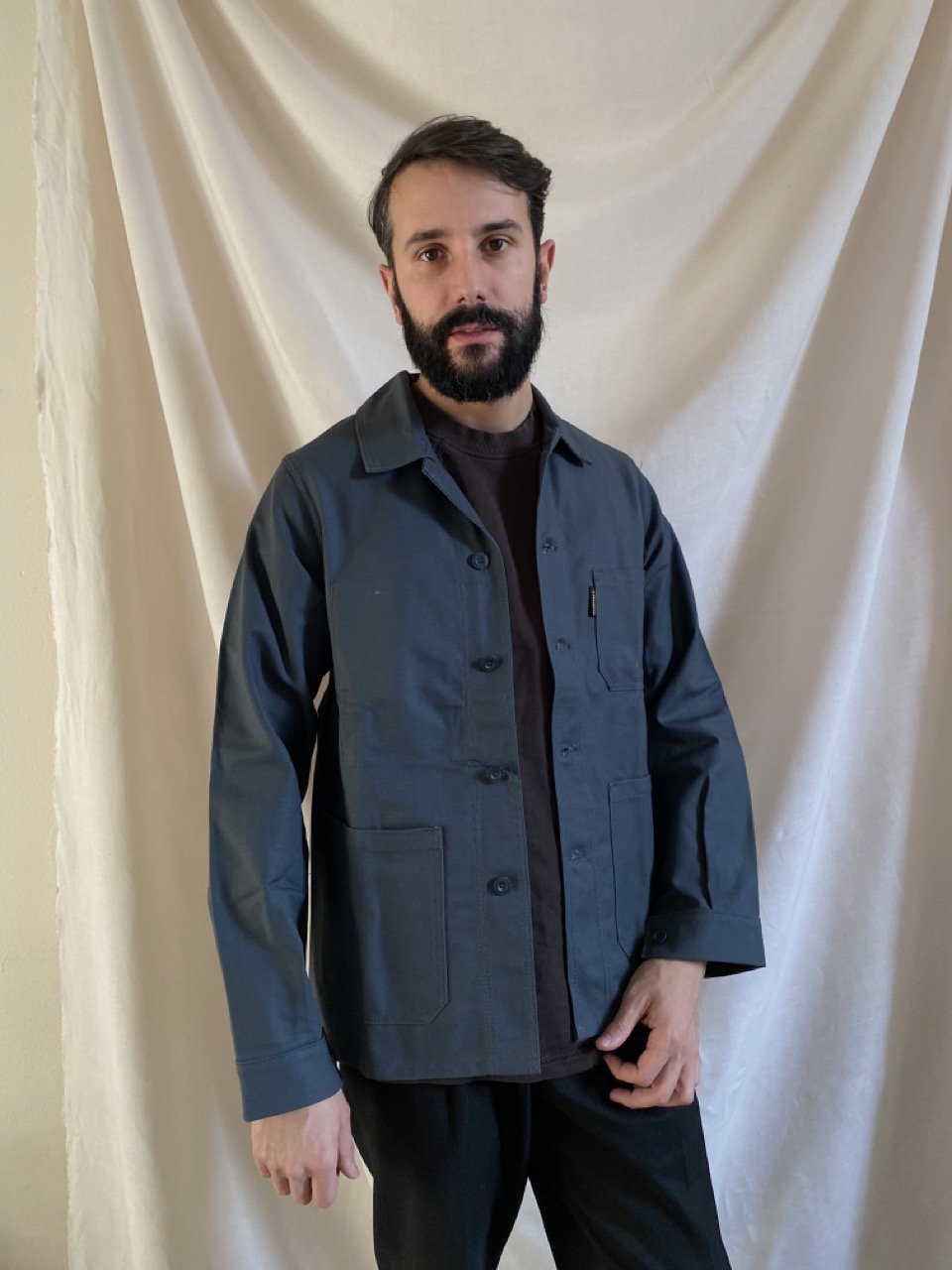 Cotton Work Jacket - Grey