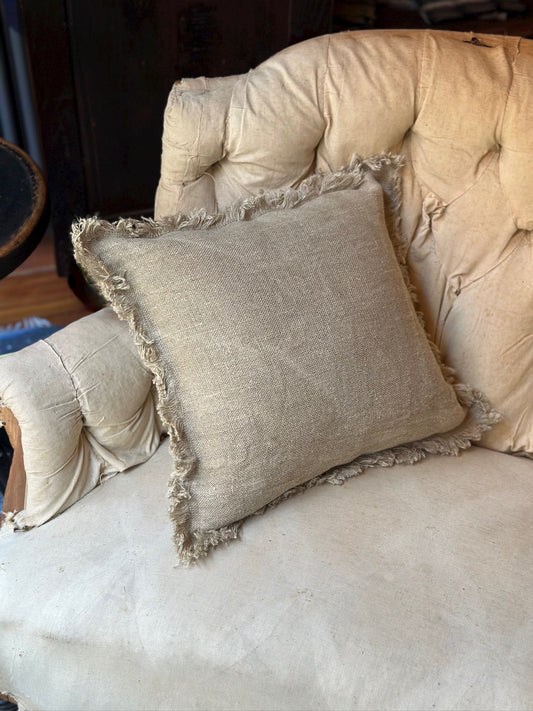 V.VM Linen Fringe Pillows - 40 X 40