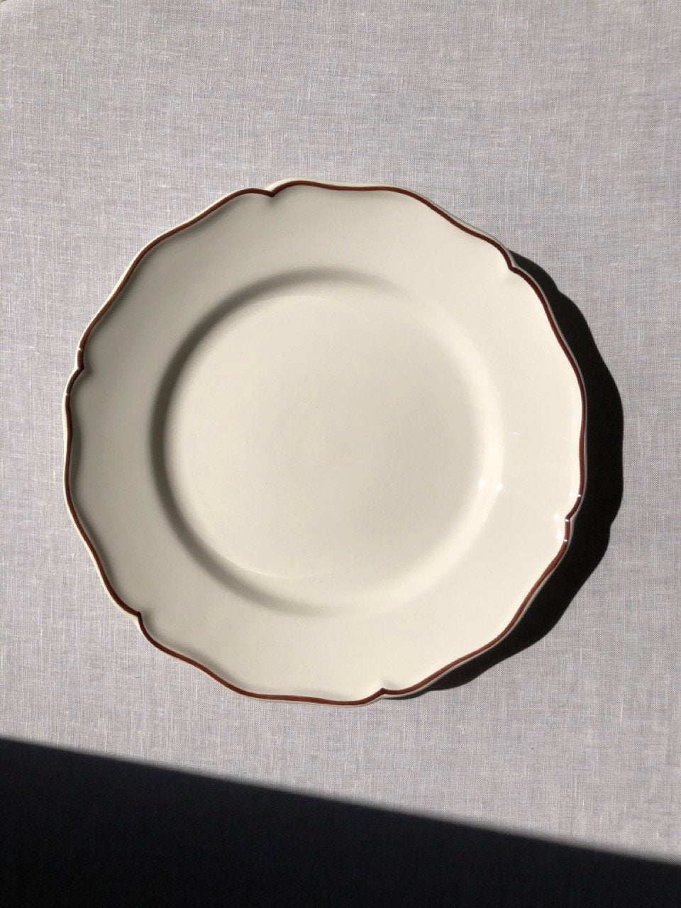 V.VM Ceramics Brown Border - Dinner Plate
