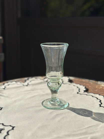 Handblown White Wine Glass - Transparent